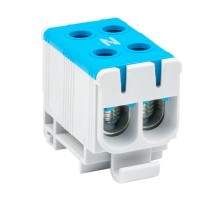 Клемма силовая вводная двойная КСВ 16-50 синяя EKF PROxima  plc-kvs2-16-50-blue  EKF