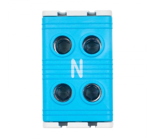 Клемма силовая вводная двойная КСВ 16-50 синяя EKF PROxima  plc-kvs2-16-50-blue  EKF