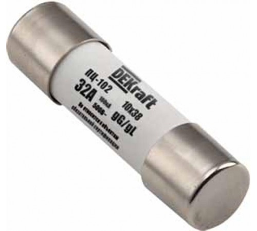 Предохранитель цилиндрический 20A 10x38 ПЦ-102  21367DEK  DEKraft