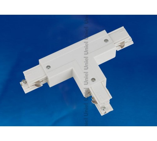 Соединитель для шинопровода осветительного Т-образный. правый, внешний, трехфазный, белый. UBX-A31 WHITE 1 POLYBAG  09750  Uniel