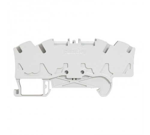 Пружинная клемма Viking 3 - однополюсная - 4 проводника - шаг 5 мм - серый  037246  Legrand