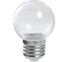 Лампа светодиодная LB-37 (1W) 230V E27 2700K для белт лайта G45 прозрачный  38119  Feron