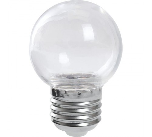 Лампа светодиодная LB-37 (1W) 230V E27 2700K для белт лайта G45 прозрачный  38119  Feron