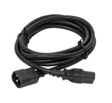 Кабель питания TERACOM для PDU IEC 60320 C13 - IEC 60320 C14 сечение 3x1,5мм2 250В 10A 3 м  TRC-PCA-C13-C14-3M  EKF