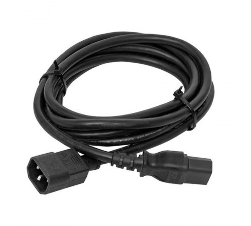 Кабель питания TERACOM для PDU IEC 60320 C13 - IEC 60320 C14 сечение 3x1,5мм2 250В 10A 3 м  TRC-PCA-C13-C14-3M  EKF