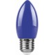 Лампа светодиодная для белт лайта LB-376 (1W) 230V E27 синий свеча  25925  FERON