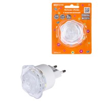 Ночник "Роза" с выключателем, 0,4 Вт, 220 В  SQ0357-0032  TDM