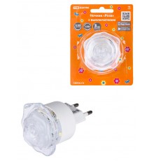 Ночник "Роза" с выключателем, 0,4 Вт, 220 В  SQ0357-0032  TDM