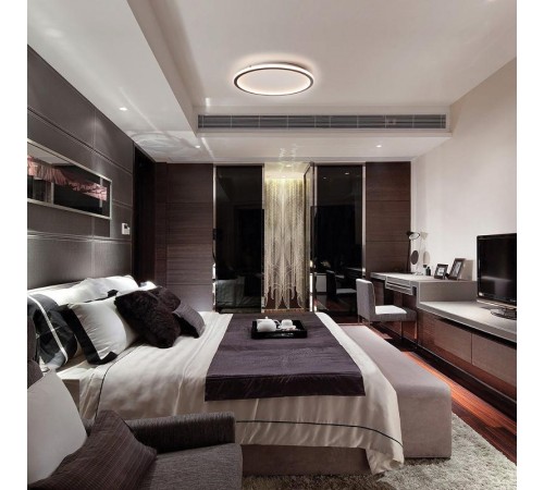 Светильник светодиодный управляемый с пультом 72W, Max. 5040Lum, 3000К-6500K, IP20, белый AL5830 TRIANGLE  41693  FERON