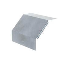 Крышка угла вертикального внешнего 90 градусов Профи INOX (AISI 316) 300х100 (1,0 мм)  PR16.16751  Промрукав