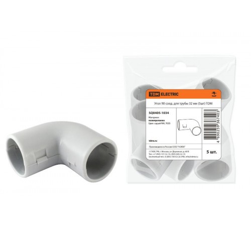 Угол 90 соед. для трубы 32 мм (5шт)  SQ0405-1034  TDM