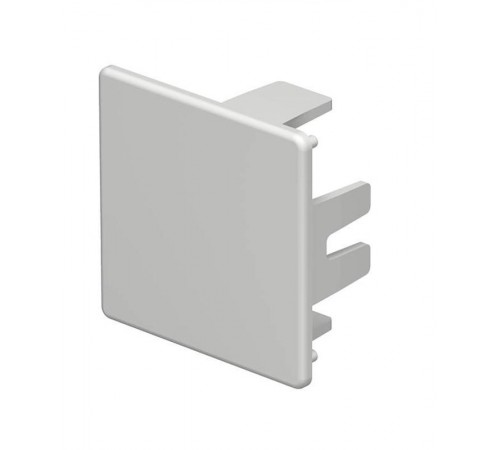 Торцевая заглушка кабельного канала WDK 40x40 мм (ПВХ,светло-серый) (WDK HE40040LGR)  6183727  OBO Bettermann
