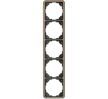 Рамка для вертикальной и горизонтальной установки, 5-кратная; золотая бронза  CD585GB  Jung