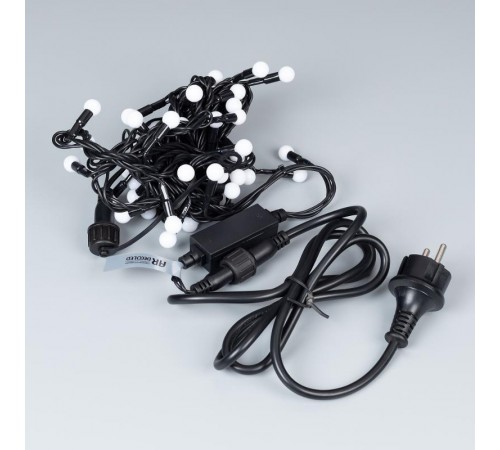 Светодиодная гирлянда ARD-BALL-CLASSIC-D13-5000-BLACK-50LED RGB (230V, 3.5W)  025567  Arlight