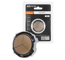 Выключатель 3-кл. 16А 250В кнопочный механизм бронза, "Байкал"   SQ1819-0426  TDM