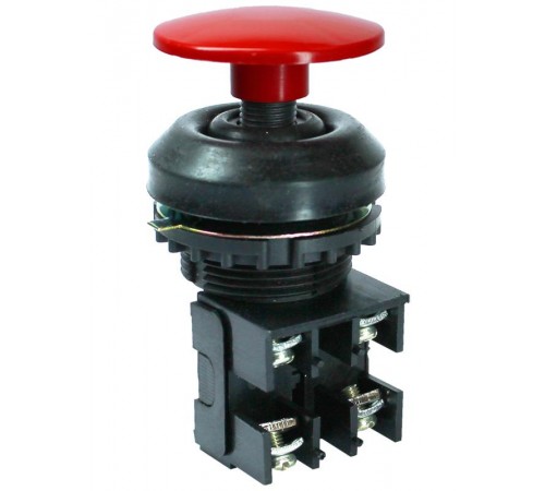 ВК30-10-11130-54 У2, красный, 1з+1р, гриб без фиксации, IP54, 10А. 660В, выключатель кнопочный (ЭТ)  ET053190  Электротехник
