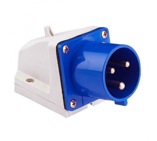 Вилка стационарная 513 2Р+РЕ 16А 220В IP44 EKF PROxima  ps-513-16-220  EKF