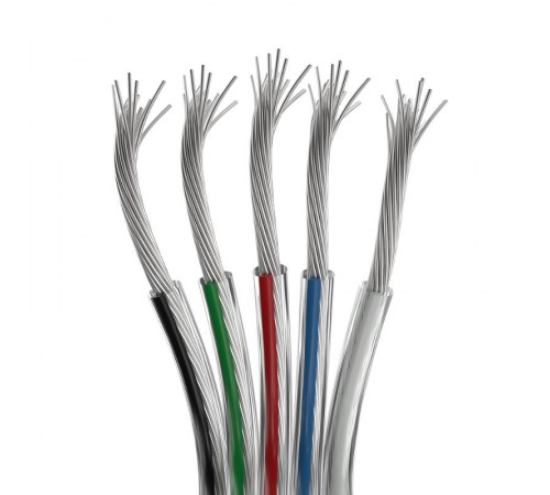 Шлейф питания ARL-22AWG-CLEAR-5Wire-CU (Arlight, -)  034967  Arlight