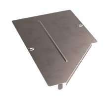 Крышка переходника левого Стандарт INOX (AISI 409) 500х300  PR16.5653  Промрукав