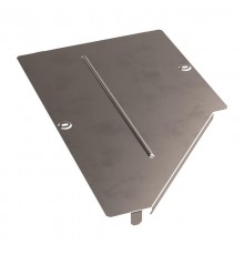 Крышка переходника левого Стандарт INOX (AISI 409) 500х300  PR16.5653  Промрукав