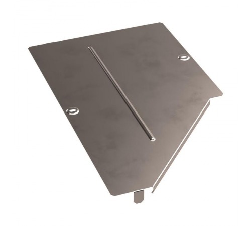 Крышка переходника левого Стандарт INOX (AISI 409) 500х300  PR16.5653  Промрукав