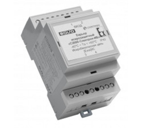 Барьер искрозащитный. Корпус из пластика, защита оболочки IP42. от -40 до +60 °С  С2000-Спектрон-ИБ  Болид