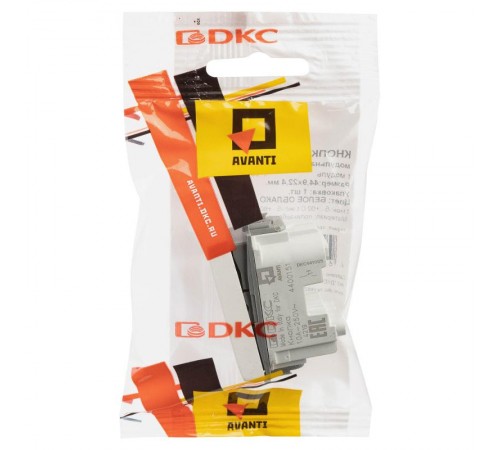 Кнопка модульная, "Avanti", "Белое облако", 1 модуль  4400151  DKC