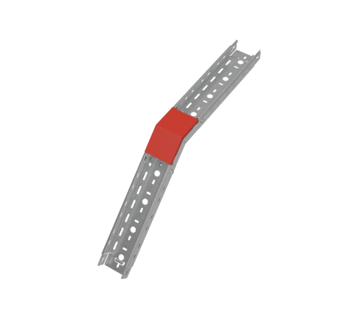 Крышка внеш. верт. угла 45 гр. 100 мм "ПЛЮС" INOX304  KVLplus45-100 INOX304  КМ - профиль