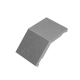 Крышка внеш. верт. угла 45 гр. 100 мм "ПЛЮС" INOX304  KVLplus45-100 INOX304  КМ - профиль