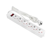 Сетевой фильтр 6*3м 10А/2,2 кВт с выкл. c/з ПВС 3х0,75 Блокбастер EKF PROxima  UFP10-375-6-03  EKF