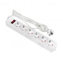 Сетевой фильтр 6*3м 10А/2,2 кВт с выкл. c/з ПВС 3х0,75 Блокбастер EKF PROxima  UFP10-375-6-03  EKF