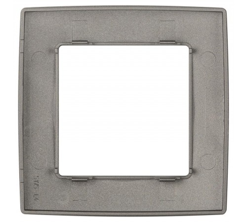 Рамка для розеток и выключателей ЭРА Серия 12 12-5001-16 на 1 пост, титан   Б0065735  ЭРА