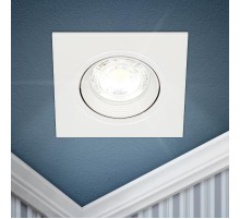 Светильник встраиваемый точечный KL92-1 WH MR16/GU5.3 белый, пластиковый  Б0054374  ЭРА