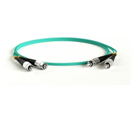 FC-D2-503-FC/PR-FC/PR-H-0.5M-LSZH-AQ Патч-корд волоконно-оптический (шнур) MM 50/125(OM3), FC-FC, 2.0 мм, duplex, LSZH, 0.5 м  378179  Hyperline