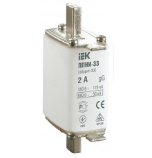 Плавкая вставка предохранителя ППНИ-33, габарит 00С,   2А     DPP11-002  IEK