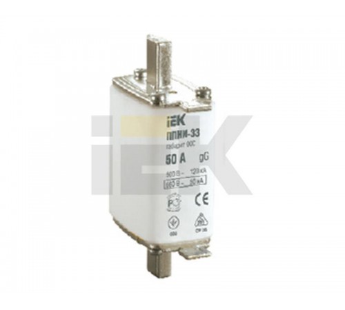 Плавкая вставка предохранителя ППНИ-33, габарит 00С, 100А     DPP11-100  IEK