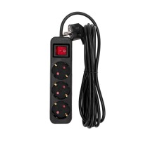 Удлинитель STANDARD 3 гнезда, 3м, 3х1,0мм, с/з, с выключателем, черный  13-4019  REXANT