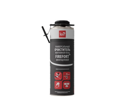 Очиститель монтажной пены многоцелевой FIREFORT, 650 мл  KM-FF-O-650  КМ - профиль