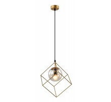 Светильник подвесной (подвес) Moon 5145-310 1 х Е14 40 Вт золото лофт - кантри потолочный  Б0055495  Rivoli