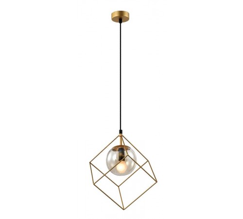 Светильник подвесной (подвес) Moon 5145-310 1 х Е14 40 Вт золото лофт - кантри потолочный  Б0055495  Rivoli