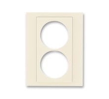 ABB Levit Слоновая кость / белый Сменная панель на розетку с з/к двойную Слоновая кость  ND5513H-A2223 17  2CHH132223A8017  ABB