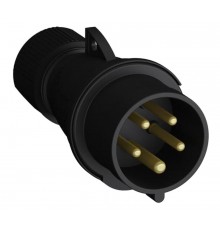 Вилка кабельная Easy&Safe 416EP6B,16А,3P+N+E,IP44,6ч,черн  2CMA103591R1000  ABB
