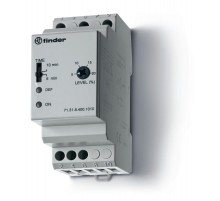 Контрольное реле для 3-фазных сетей; пониженное/повышенное напряжение; настраиваемые симметричные диапазоны; выход 1CO 10А  713184001010  Finder