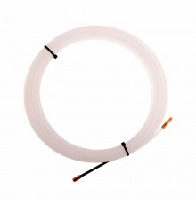 Протяжка кабельная (мини УЗК в бухте) 10 м нейлон, d=3 мм, латунный наконечник, заглушка  47-1010-1  REXANT