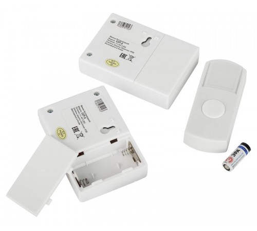 Звонок  ЭРА C27-2 беспроводной, два динамика (нов.упак)  Б0018969  ЭРА