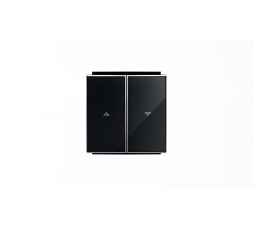 Клавиша для механизма выключателя жалюзи 8144 и 8144.1, серия SKY, цвет стекло чёрное2CLA854400A2501 ABB