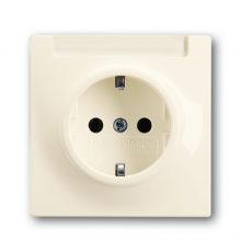 Розетка SCHUKO 16А 250В с полем для надписи, серия impuls, цвет слоновая кость  2011-0-3846   2CKA002011A3846  ABB