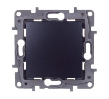 Etika Антрацит Переключатель перекрёстный 1-клавишный 10АХ винтовые зажимы   672649  Legrand