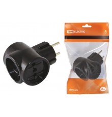 Тройник 3х2П 16А макс. 250B ЕВРО Ретро (карболит)  SQ1806-0101  TDM