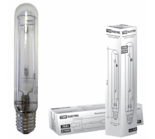 Лампа натриевая газоразрядная ДНаТ  250Вт Е40 2100К  SQ0325-0004  TDM